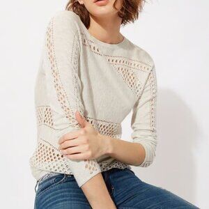 Maje Cashmere Blend Open Knit Sweater XS